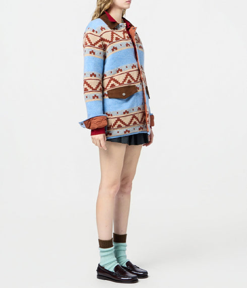 Western Industry Jacket - Heather Blue Combo